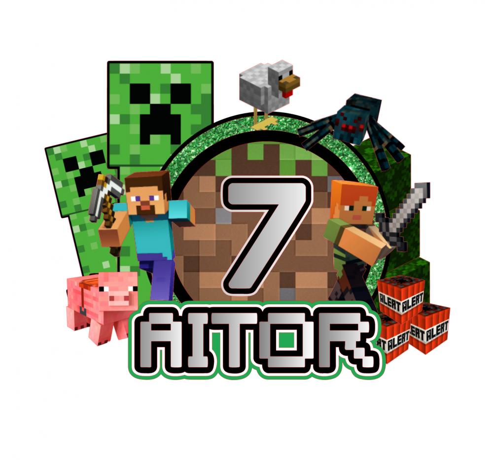 Topo de Bolo Minecraft