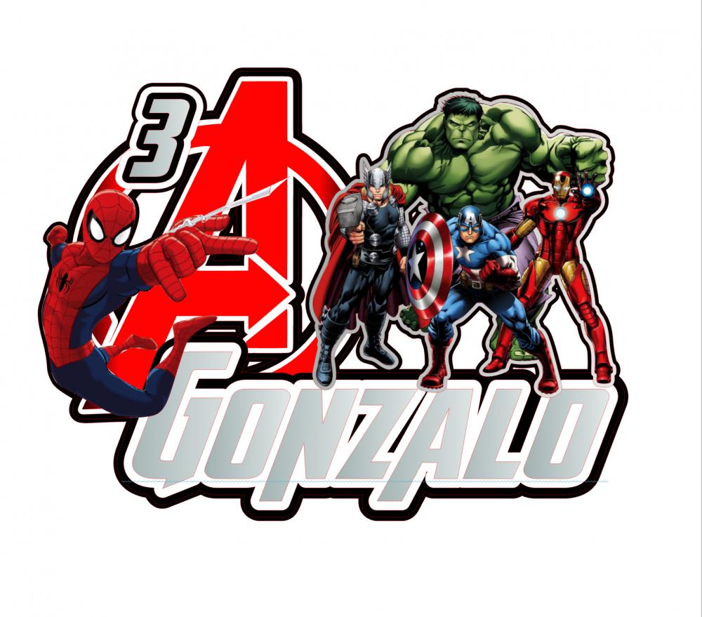 topo de bolo Avengers