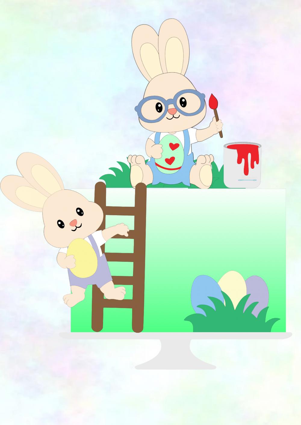 Arquivo de corte topo de bolo Páscoa