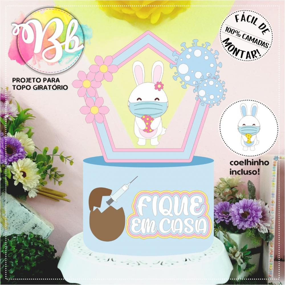 Arquivo de corte topo de bolo Páscoa