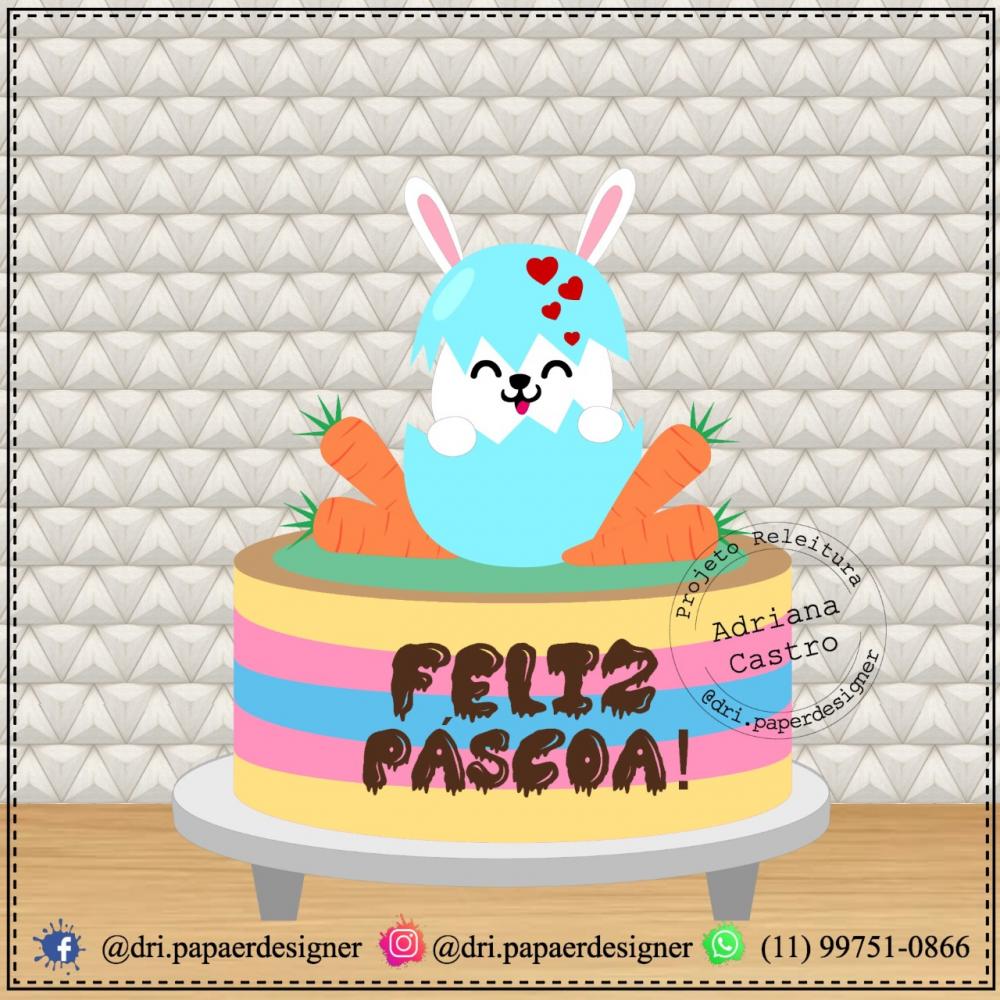 Arquivo de corte topo de bolo Páscoa