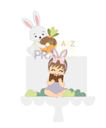 Arquivo de corte topo de bolo Páscoa