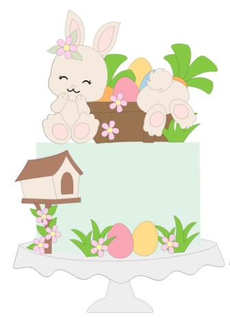 Arquivo de corte topo de bolo Páscoa