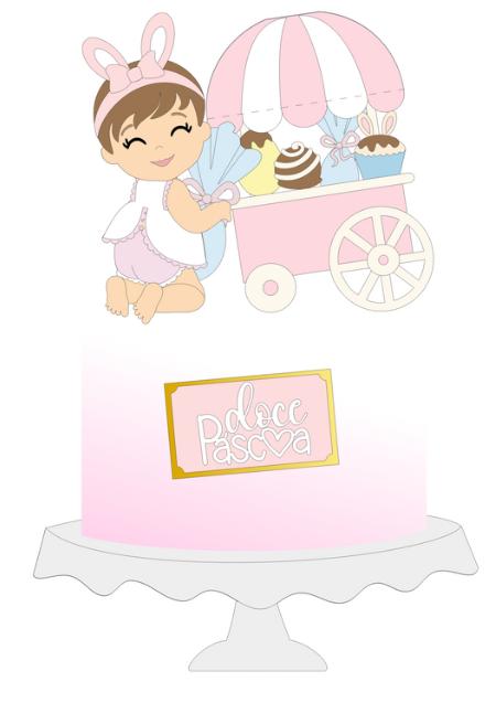 Arquivo de corte topo de bolo Páscoa