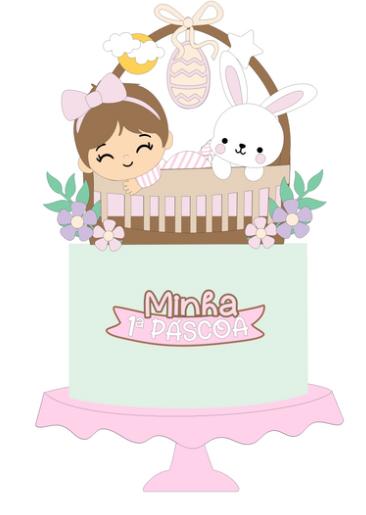 Arquivo de corte topo de bolo Páscoa