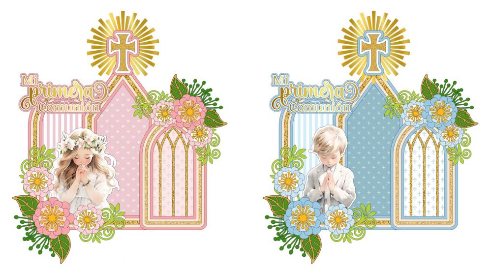 Arquivo de corte topo de bolo Primeira Comunhão