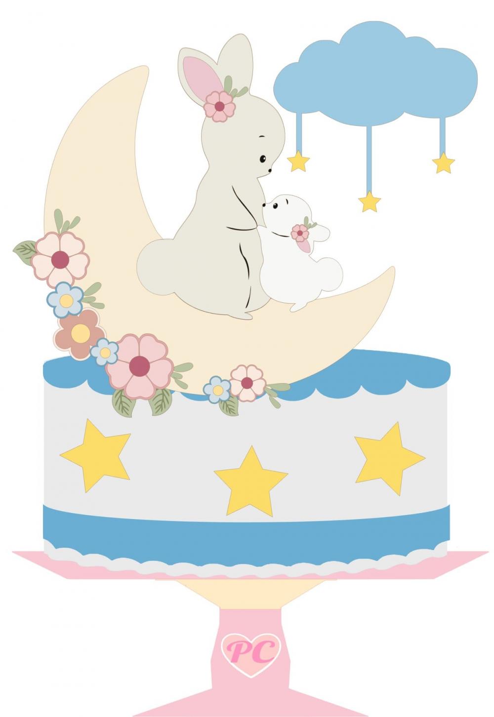 Arquivo de corte topo de bolo Páscoa