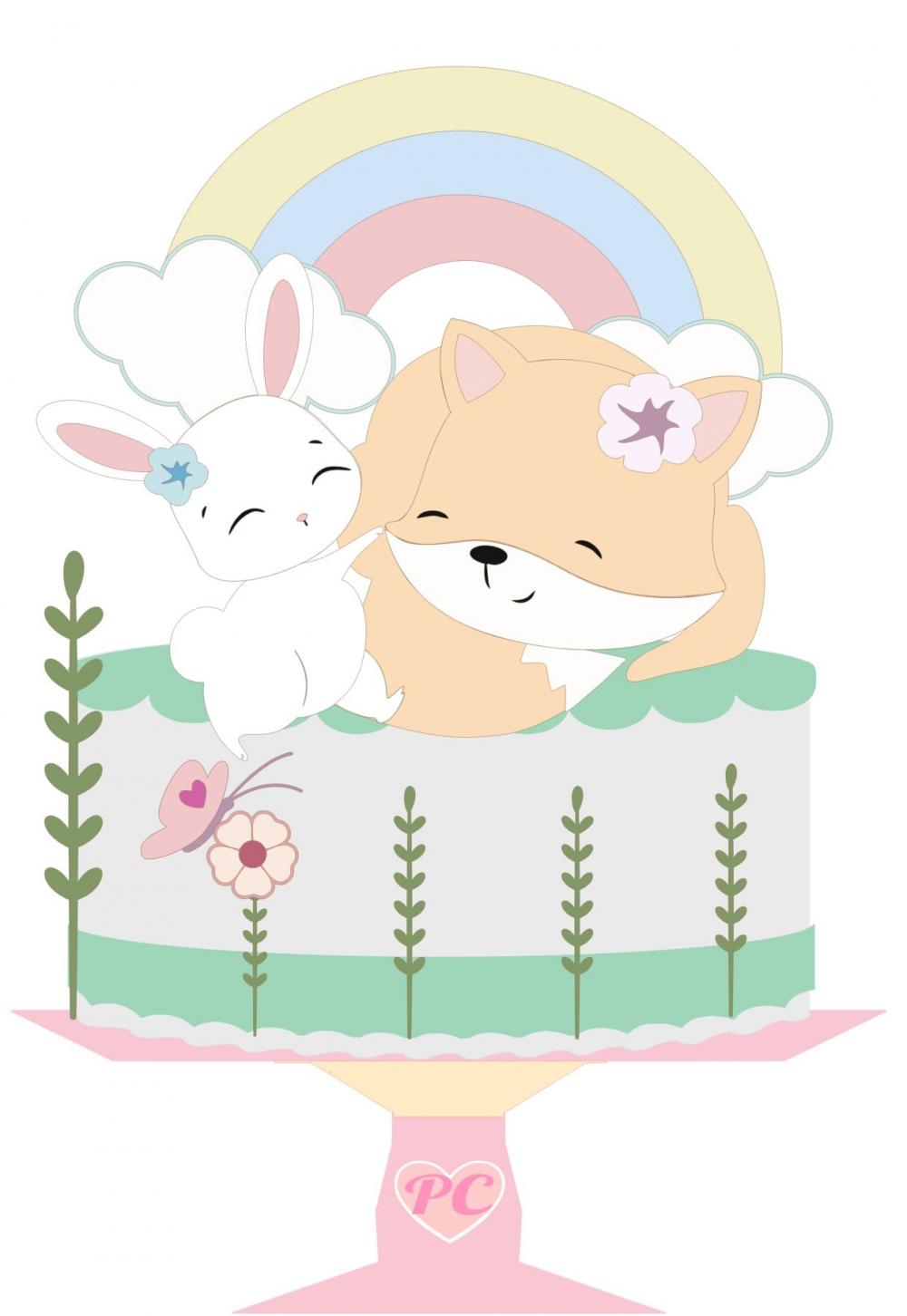 Arquivo de corte topo de bolo Páscoa