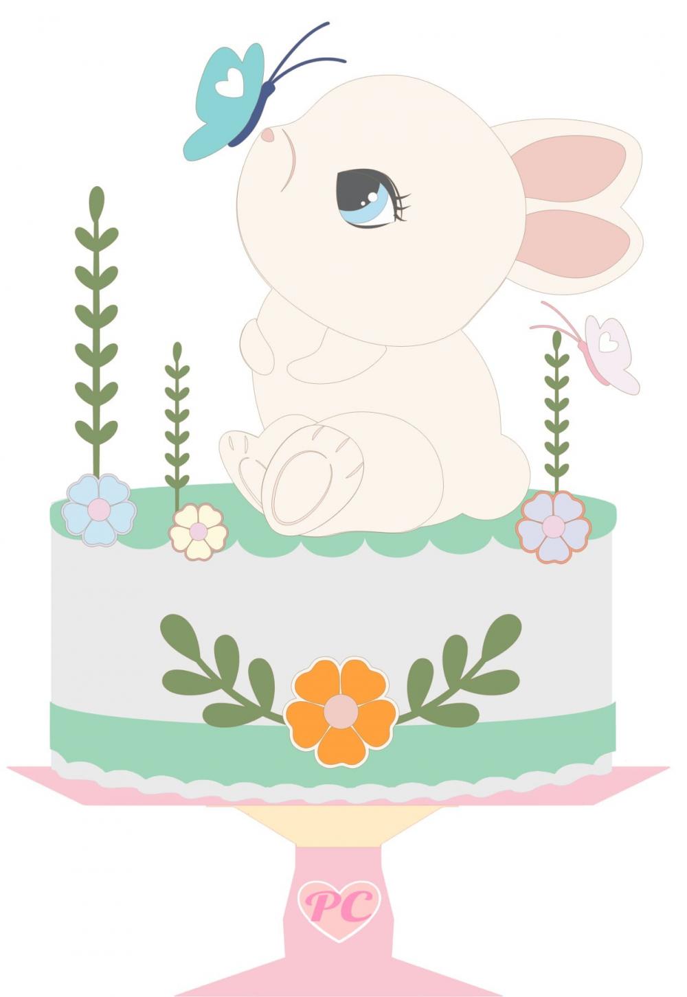 Arquivo de corte topo de bolo Páscoa