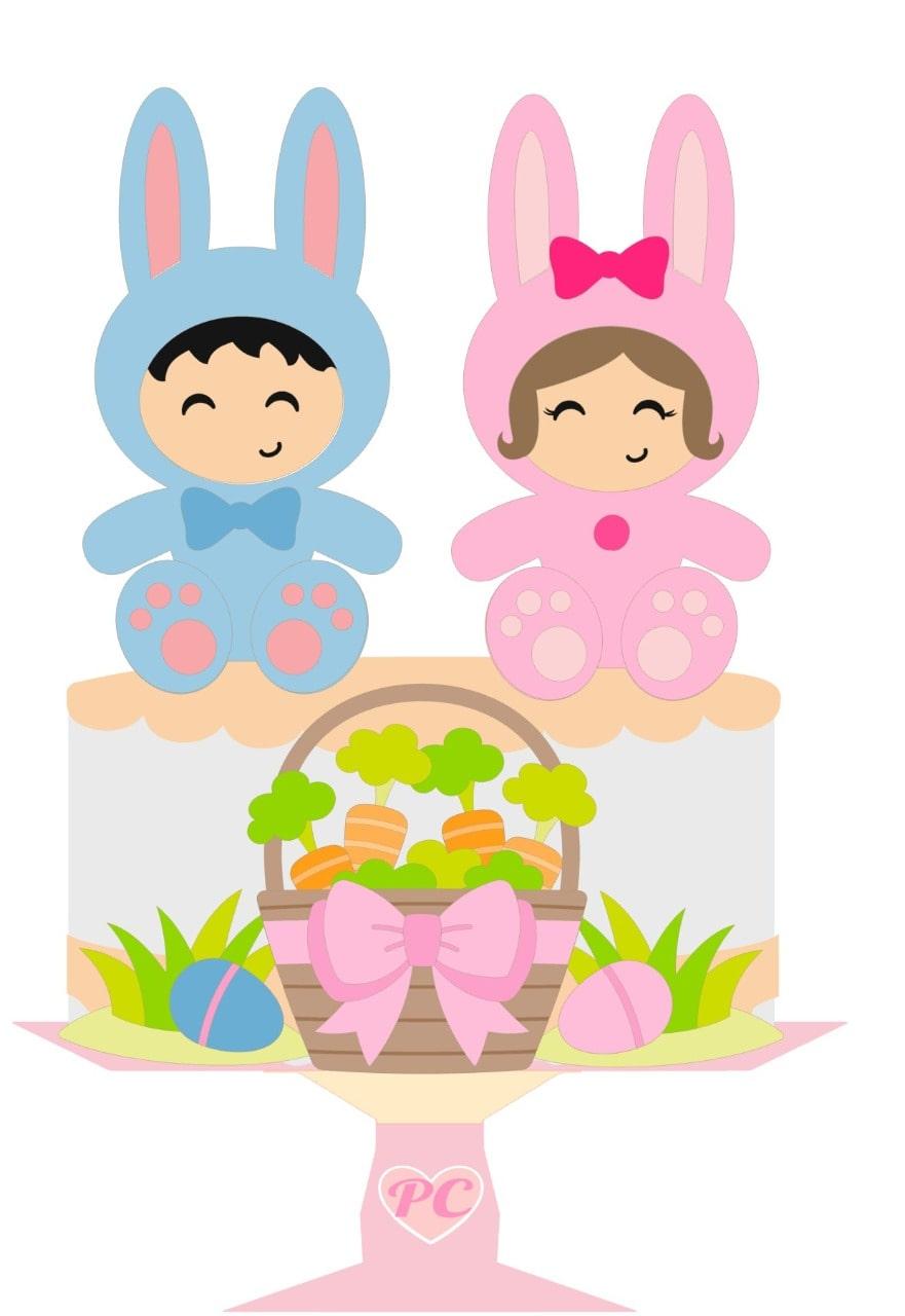 Arquivo de corte topo de bolo Páscoa