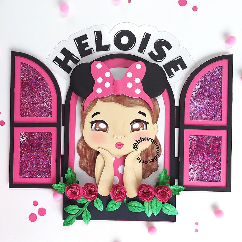 Arquivo de corte  Topo de Bolo Menina