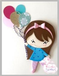 Arquivo de corte  Topo de Bolo Menina