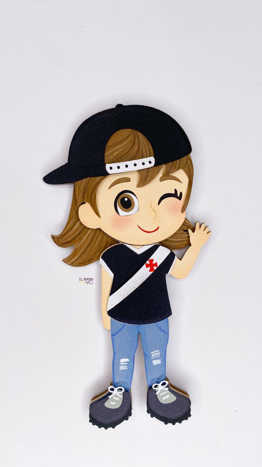 Arquivo de corte  Topo de Bolo Menina