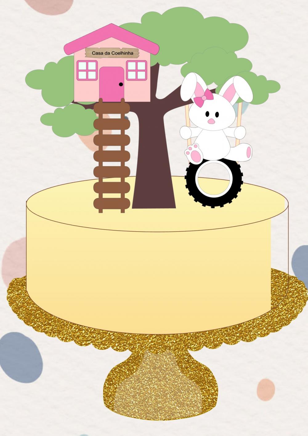 Arquivo de corte topo de bolo Páscoa