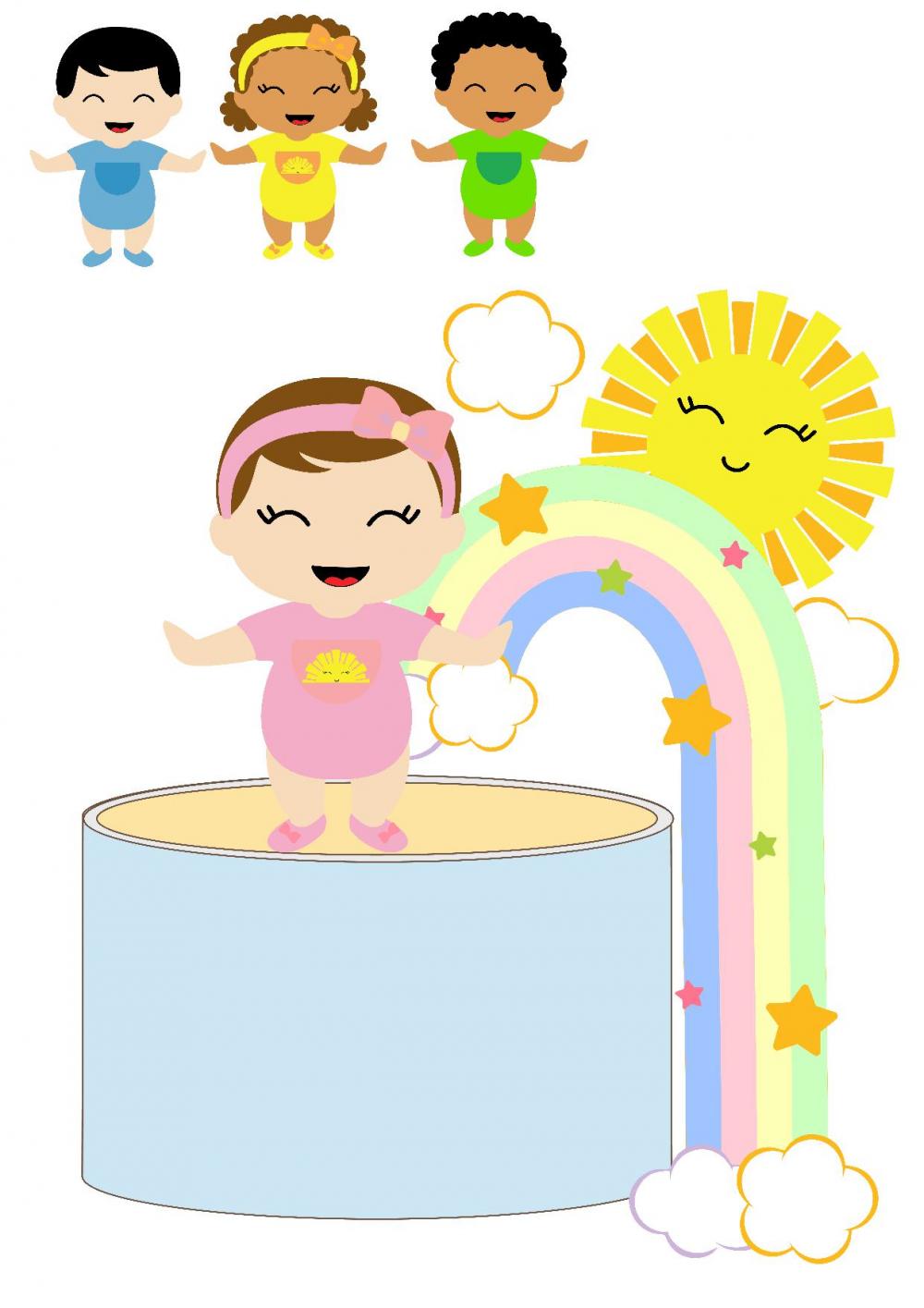 Arquivo de corte topo de bolo Bebê