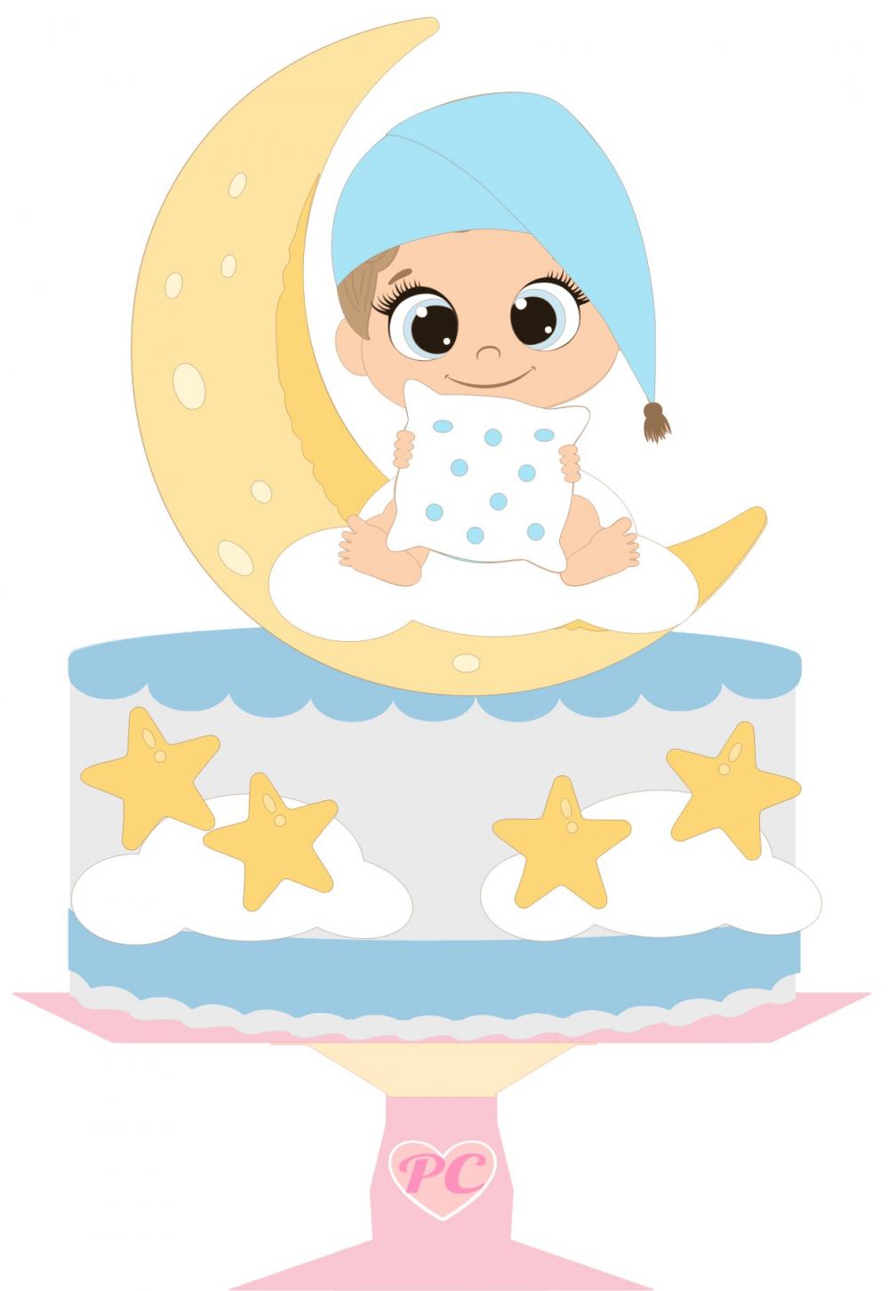 Arquivo de corte topo de bolo Bebê