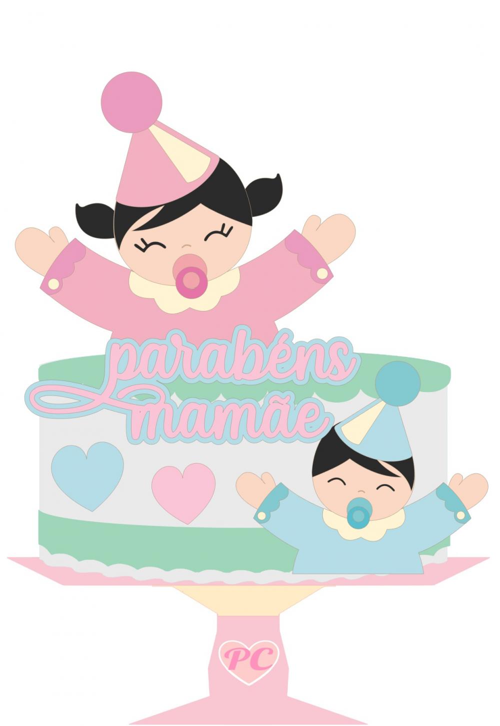 Arquivo de corte topo de bolo Bebê