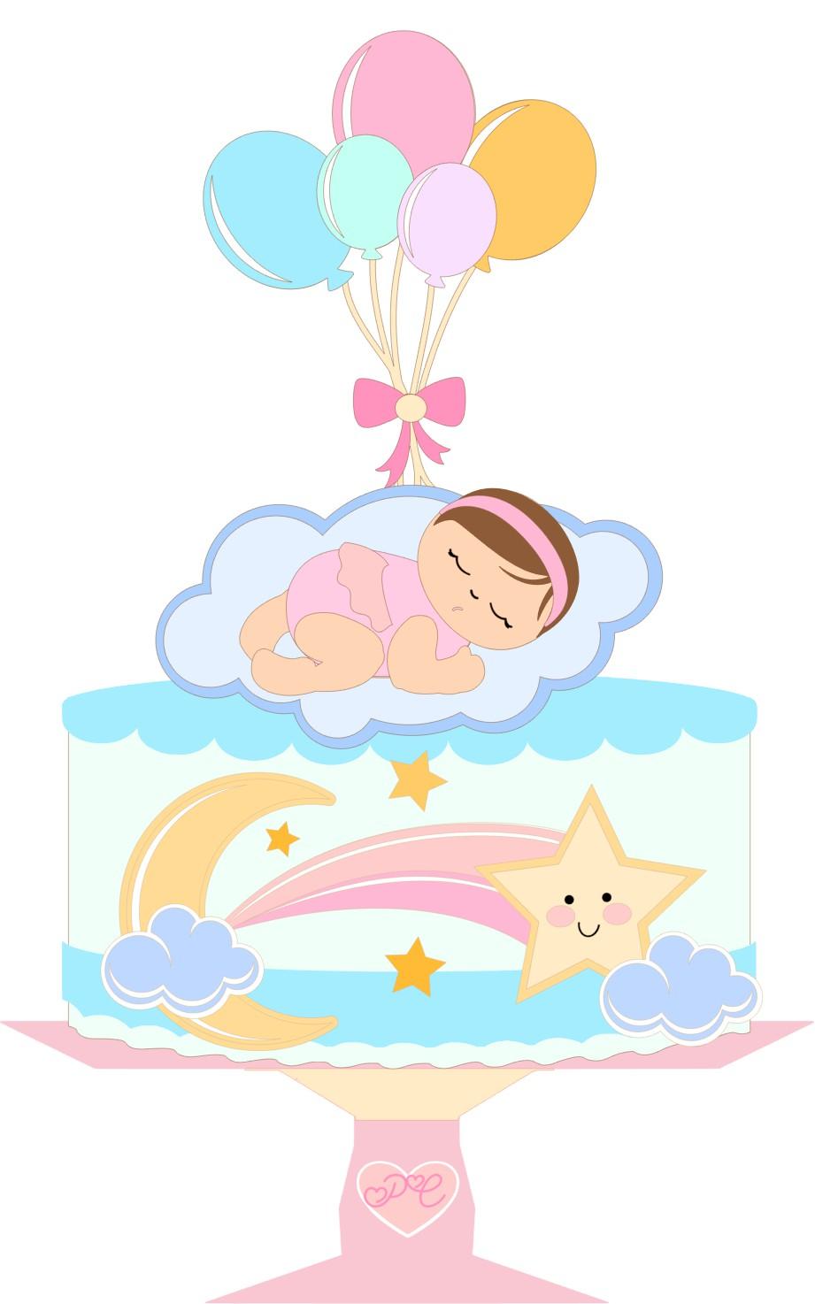 Arquivo de corte topo de bolo Bebê