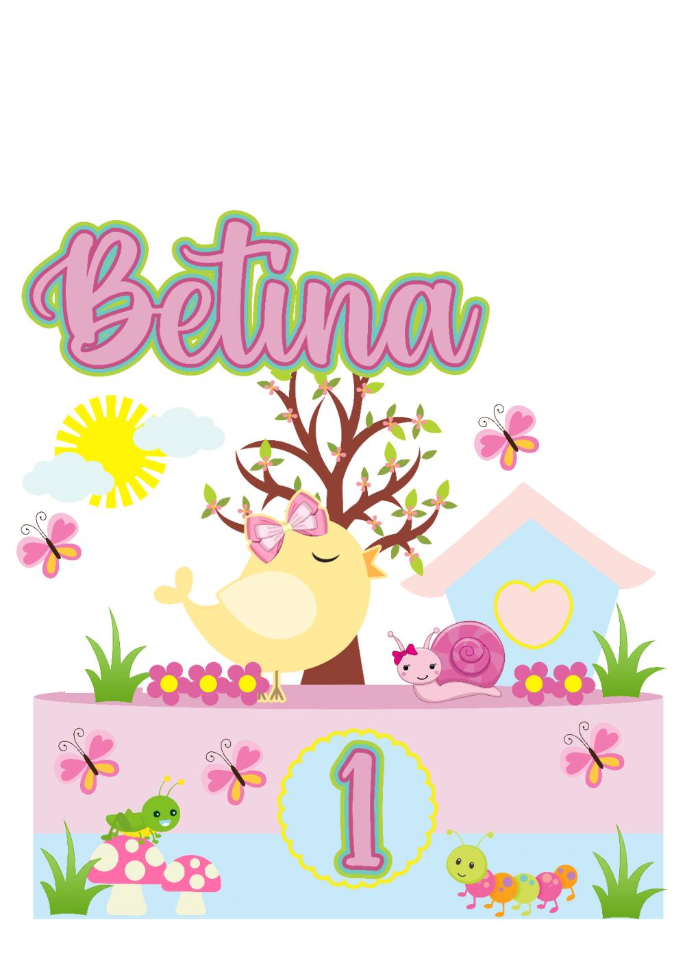 Arquivo de corte topo de bolo Jardim