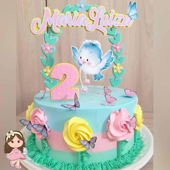 Arquivo de corte topo de bolo Jardim