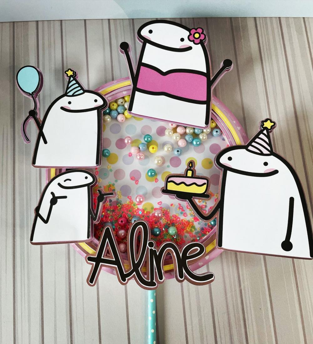 Arquivo de corte Topo de bolo Flork