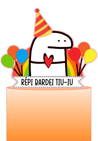 Arquivo de corte Topo de bolo Flork