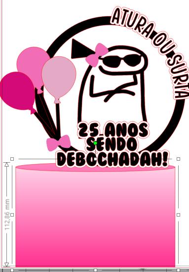 Arquivo de corte Topo de bolo Flork