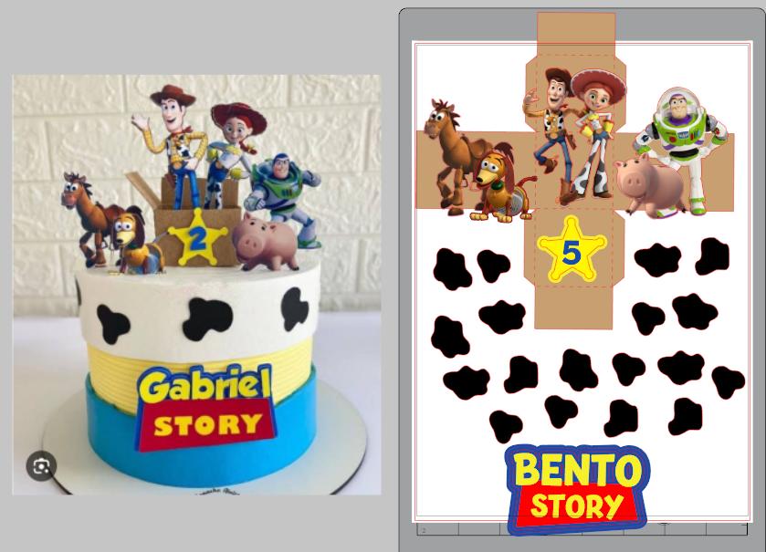 Arquivo de corte topo de bolo Toy Story