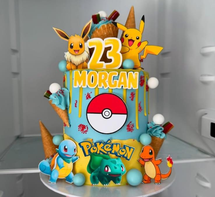 Topo de bolo Pokemon