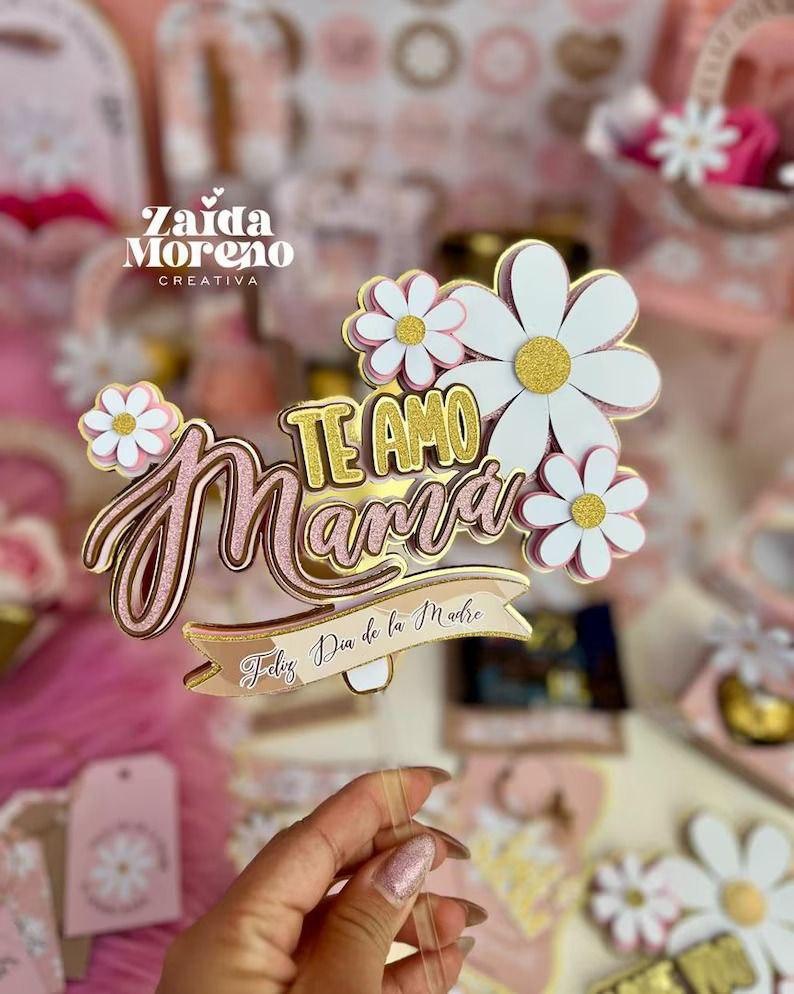 Arquivo de corte Topo de bolo Dia das Mães