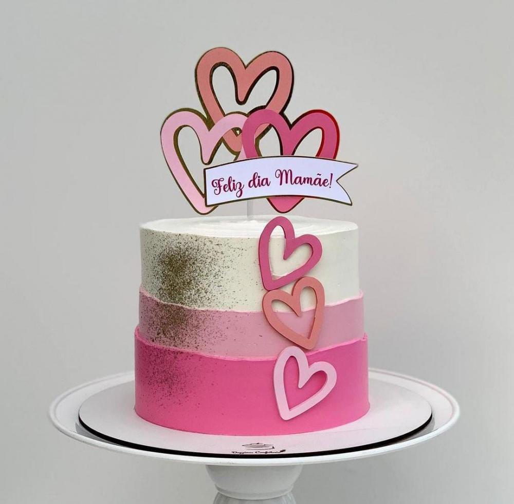 Arquivo de corte Topo de bolo Dia das Mães