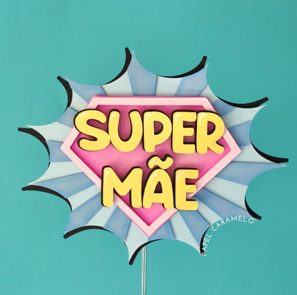 Arquivo de corte Topo de bolo Dia das Mães