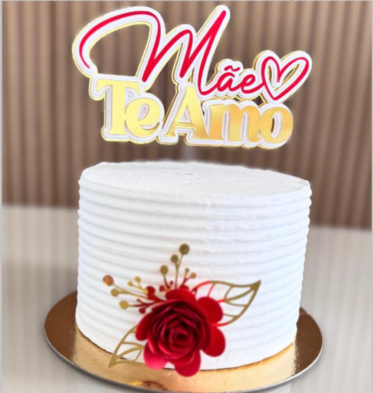 Arquivo de corte Topo de bolo Dia das Mães