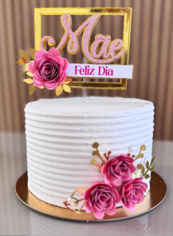 Arquivo de corte Topo de bolo Dia das Mães