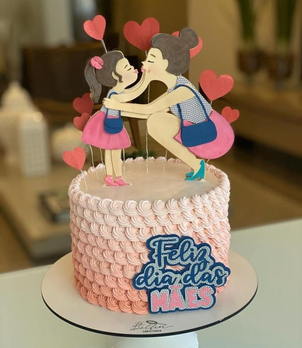 Arquivo de corte Topo de bolo Dia das Mães