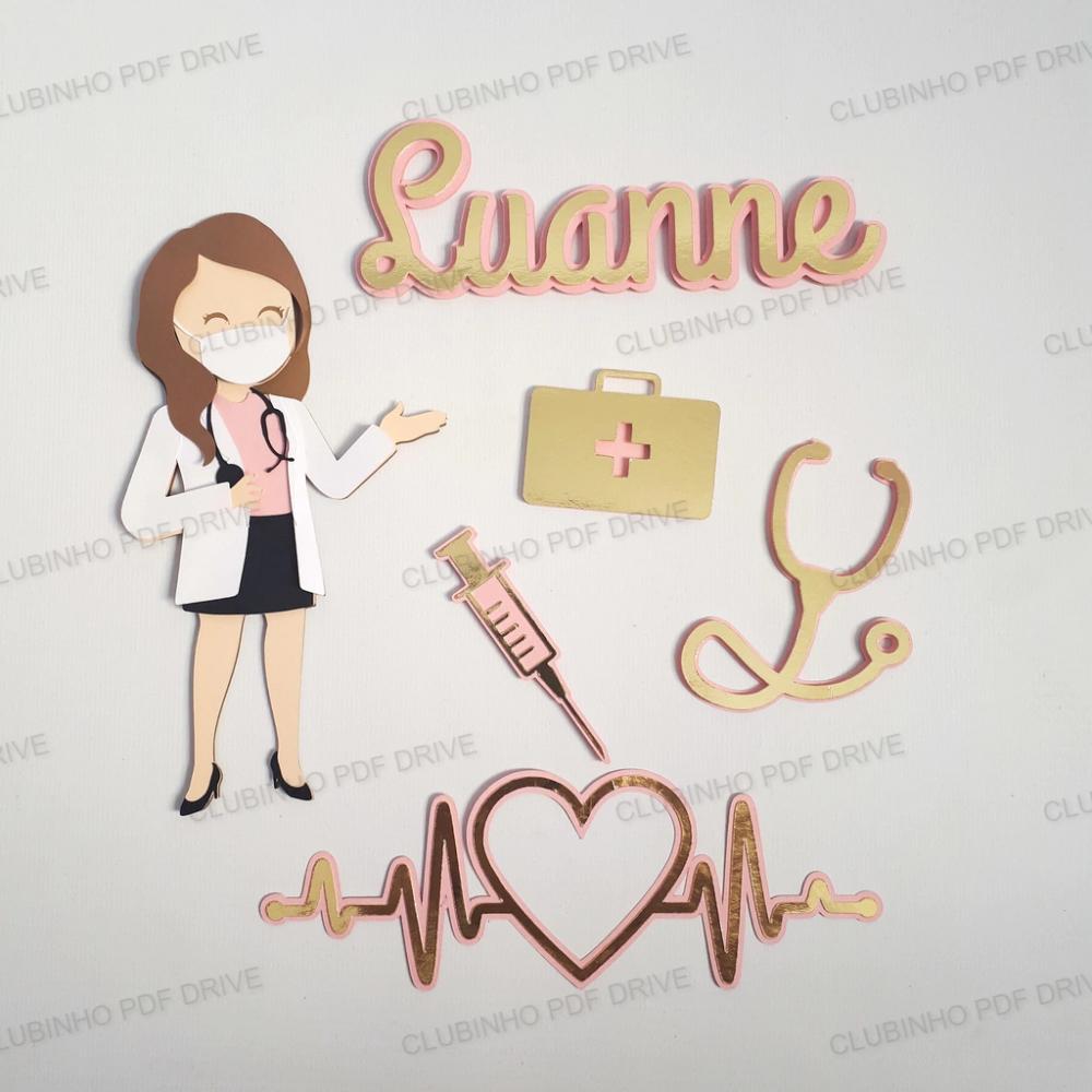 Arquivo de corte topo de bolo Médica