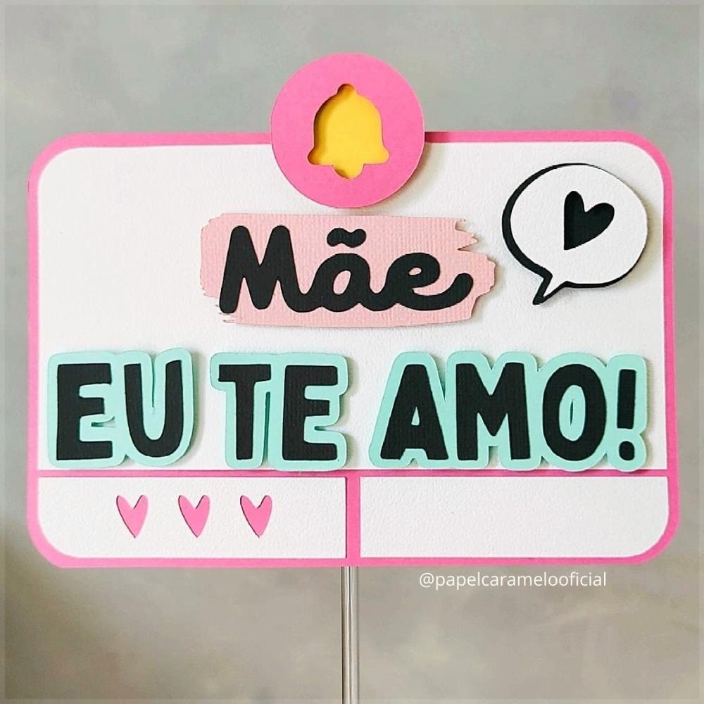 Arquivo de corte Topo de bolo Dia das Mães