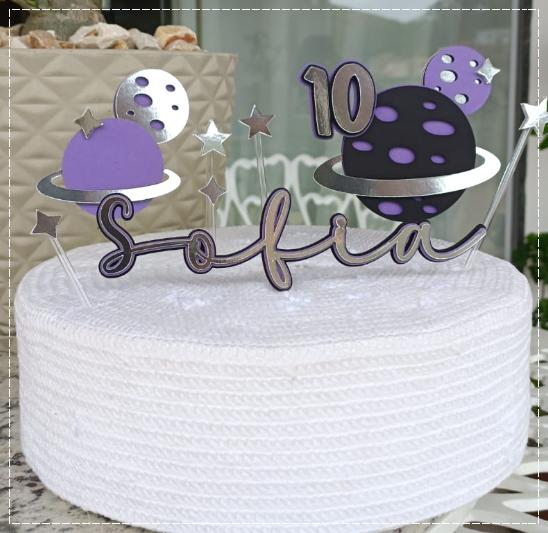 Topo de bolo Astronauta