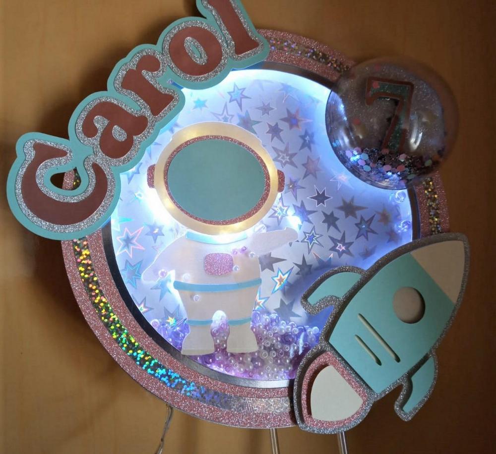 Arquivo de corte topo de bolo Astronauta