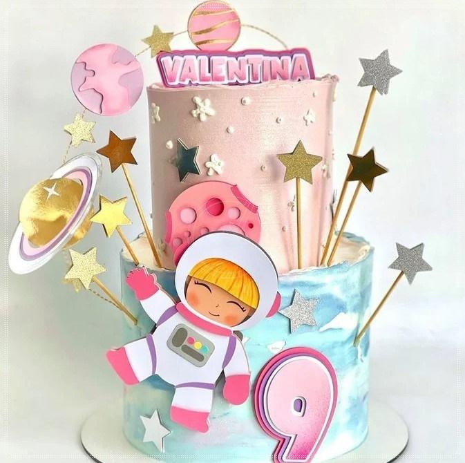 Arquivo de corte topo de bolo Astronauta