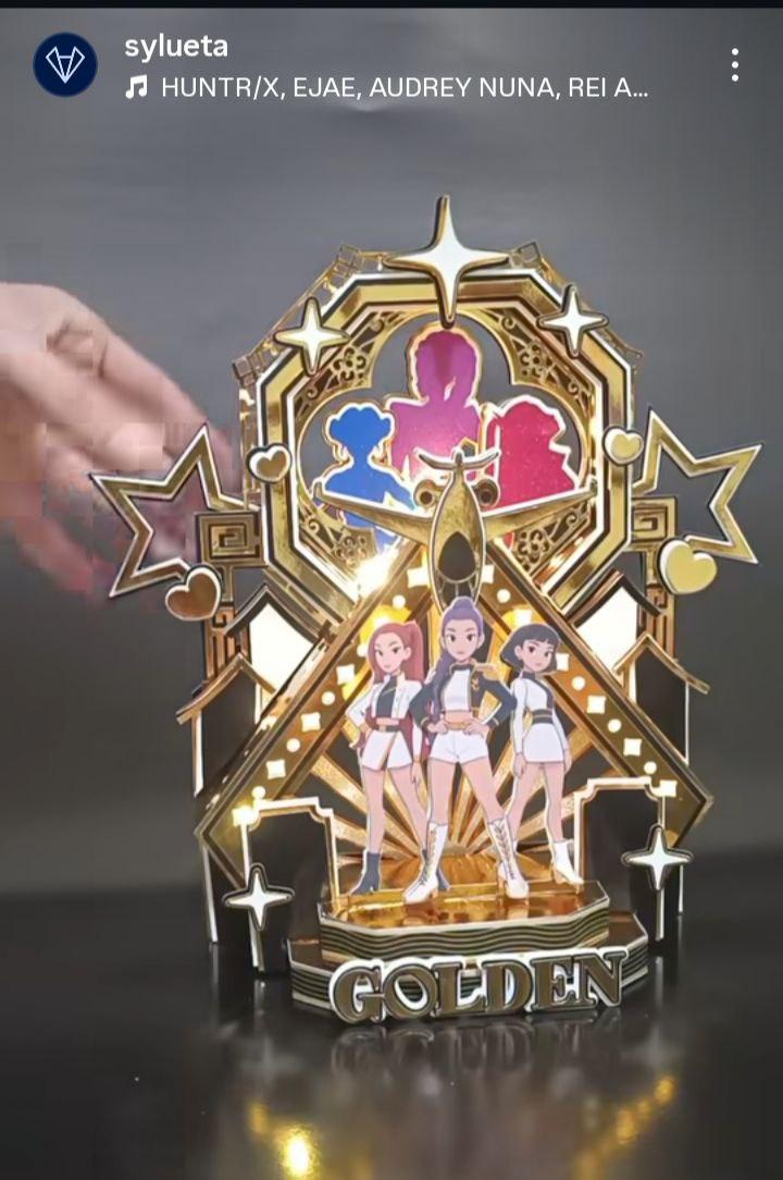 Arquivo de corte Topo de bolo Kpop Demon Hunters