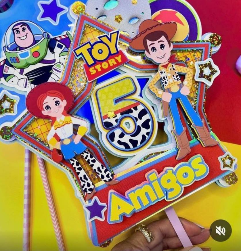 Topo de Bolo Toy Story