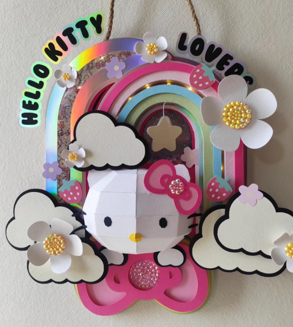 Arquivo de corte topo de bolo Hello Kitty