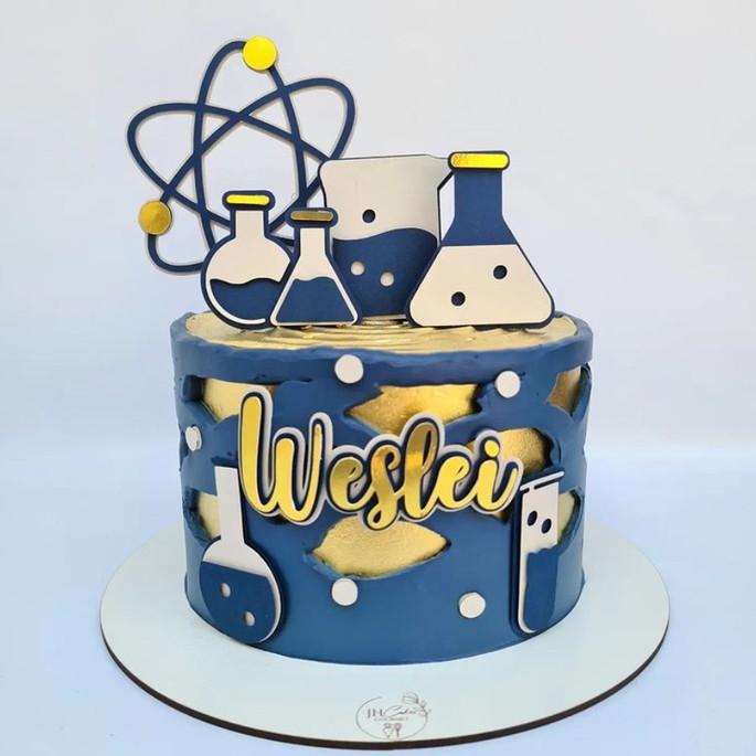Topo de bolo Quimica