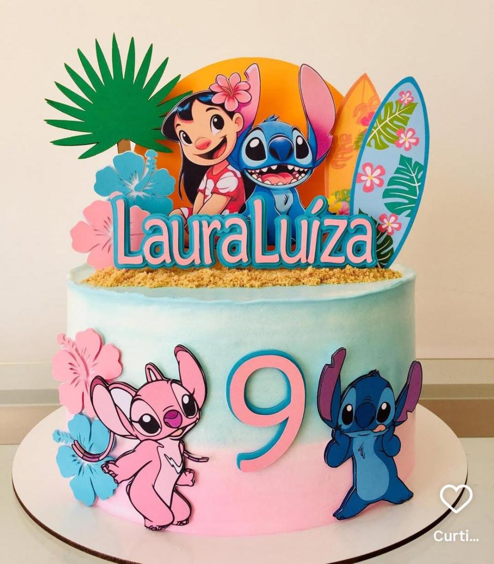 Arquivo de corte topo de bolo Stitch