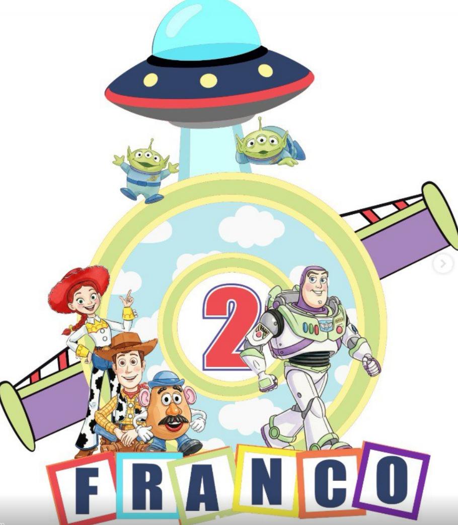 Topo de Bolo Toy Story