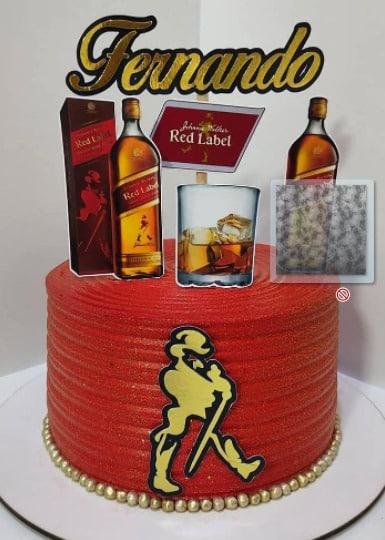 Topo de Bolo Wisky