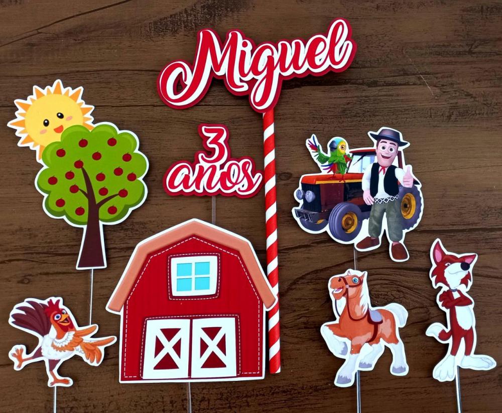 Topo de Bolo Fazenda do Zenon