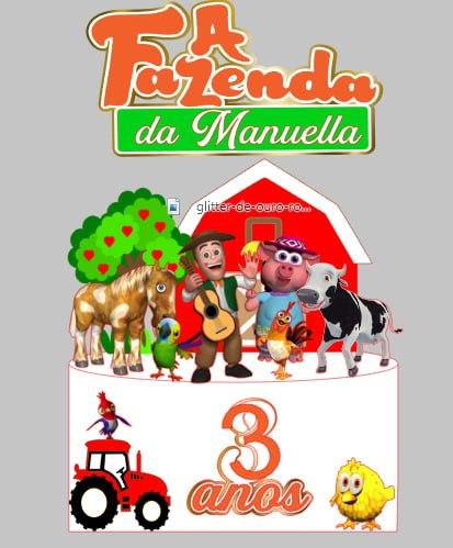 Topo de Bolo Fazenda do Zenon