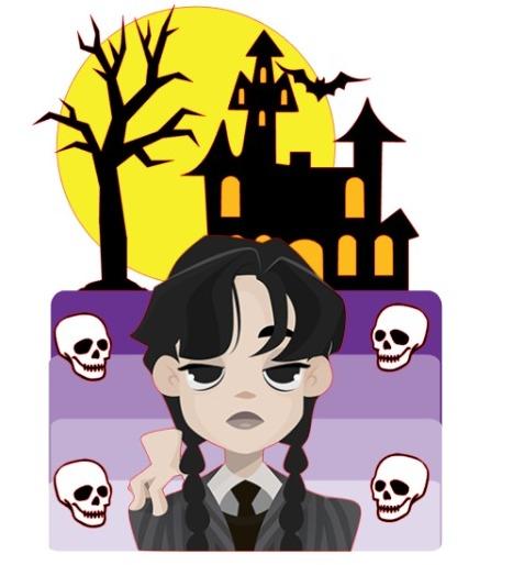 Topo de bolo Wandinha